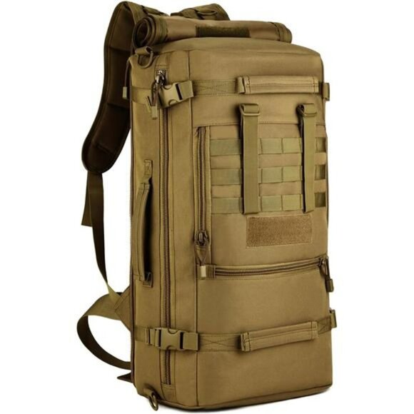 50L Tactical MOLLE Backpack Military Hiking Travel Bag Crossbody Handbag - Picture 1 of 7